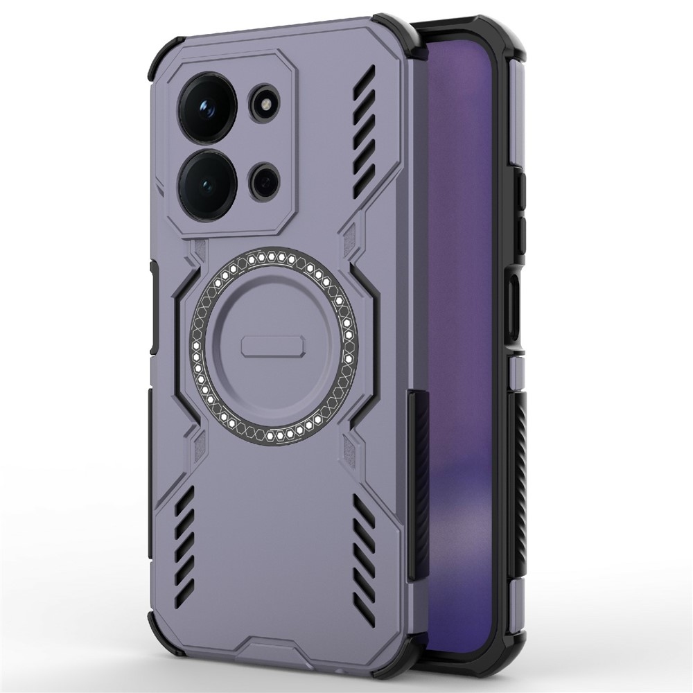 Üreges, MagSafe védőtok Xiaomi Redmi 15C 4G (171mm)/Poco C85 4G (171mm)-re - lila