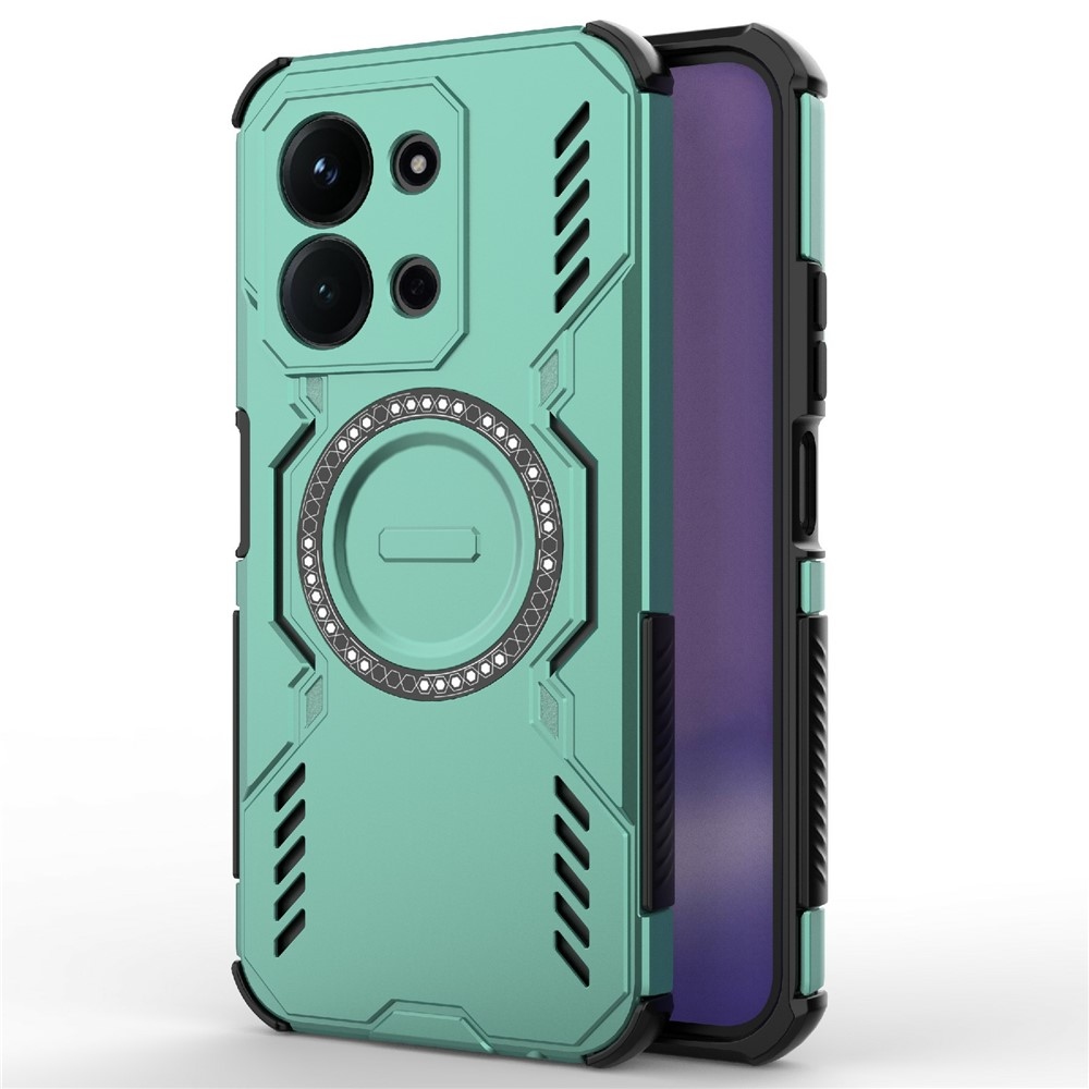 Üreges, tartós burkolat MagSafe-rel Xiaomi Redmi 15C 4G (171mm)/Poco C85 4G (171mm) - zöld