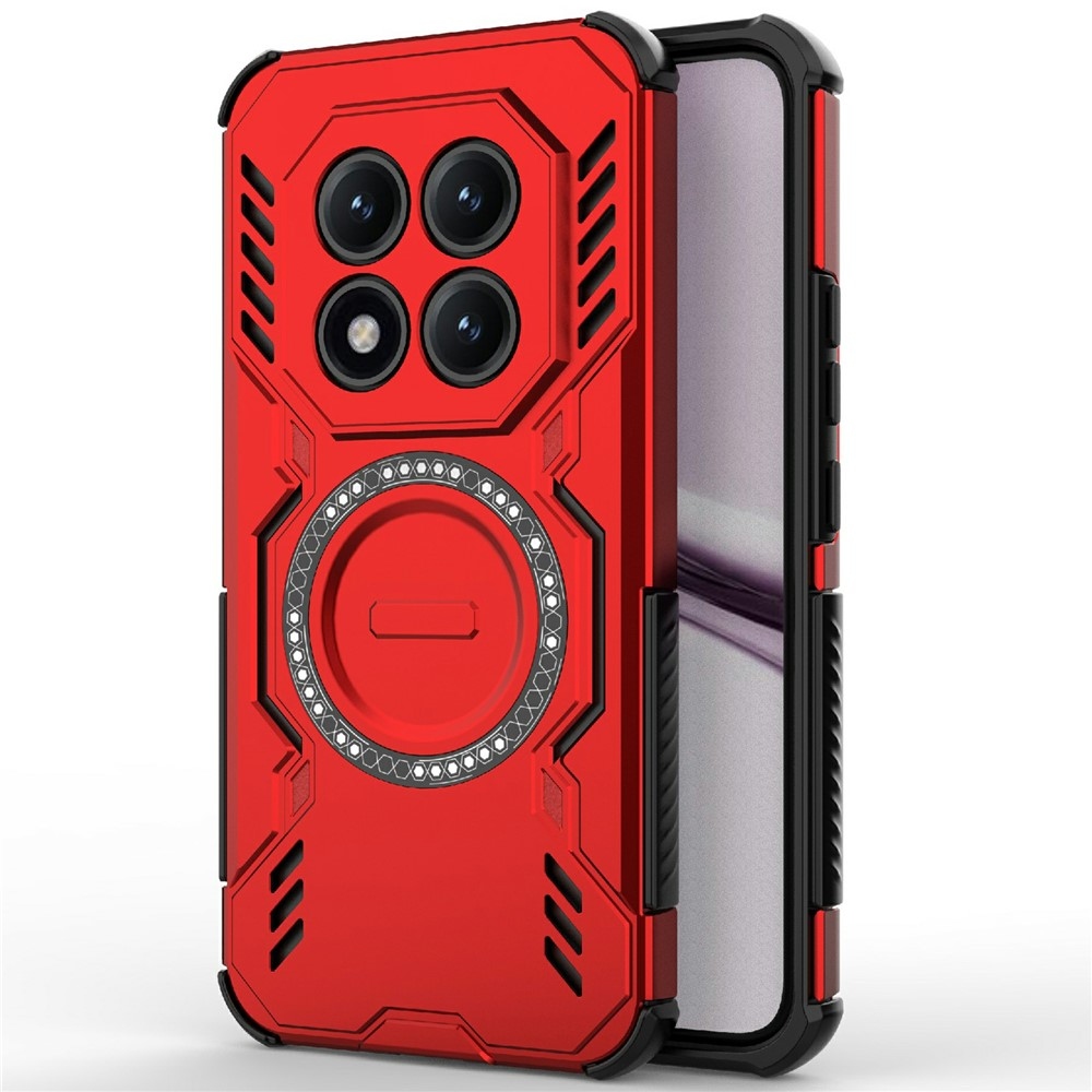 Üreges tartós védőburkolat MagSafe-fel a Xiaomi Redmi Note 15 Pro+ 5G/Xiaomi Poco M8 Pro 5G készülékre - piros színű