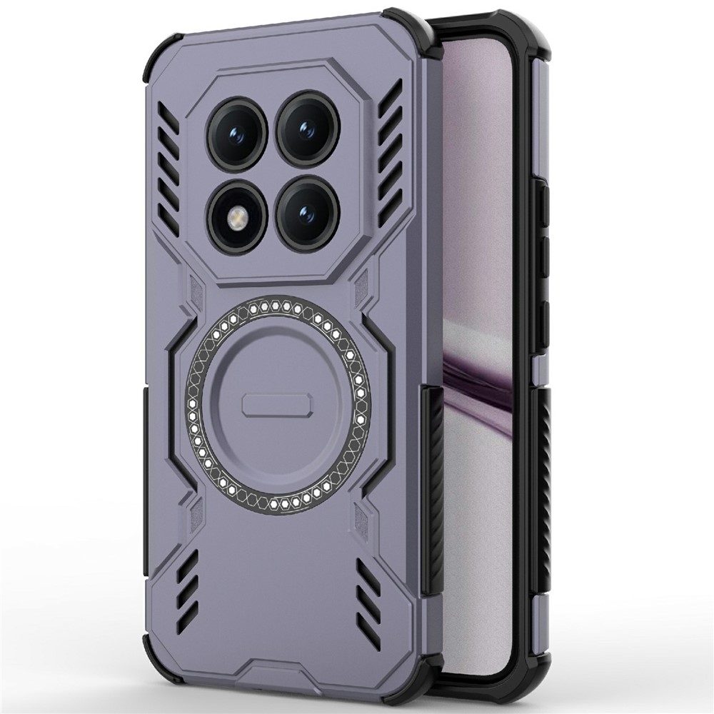 Üreges, tartós borítás MagSafe-vel a Xiaomi Redmi Note 15 Pro+ 5G/Xiaomi Poco M8 Pro 5G-re - lila