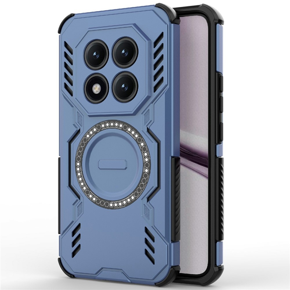 Üreges tartós védőburkolat MagSafe-vel Xiaomi Redmi Note 15 Pro+ 5G/Xiaomi Poco M8 Pro 5G - kék