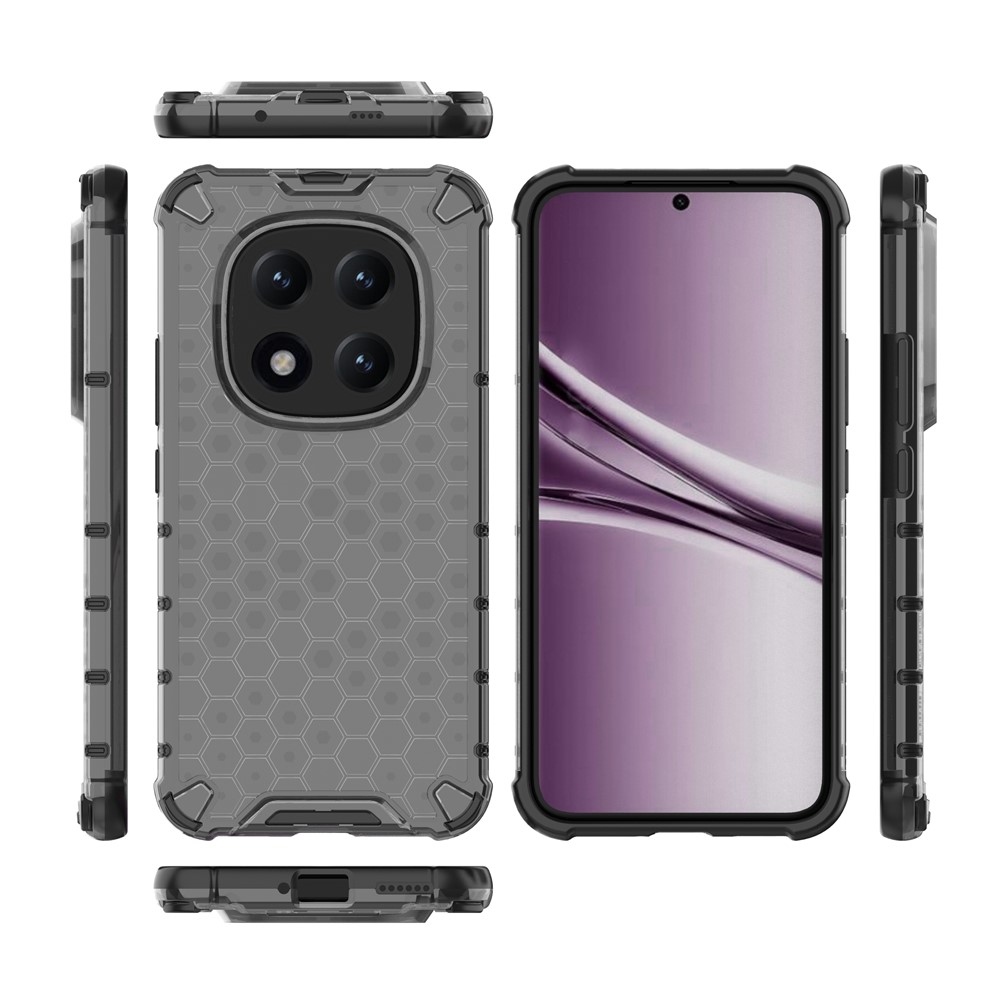 Mézédes tartós borítás Xiaomi Redmi Note 15 Pro+ 5G/Xiaomi Poco M8 Pro 5G-hez - fekete