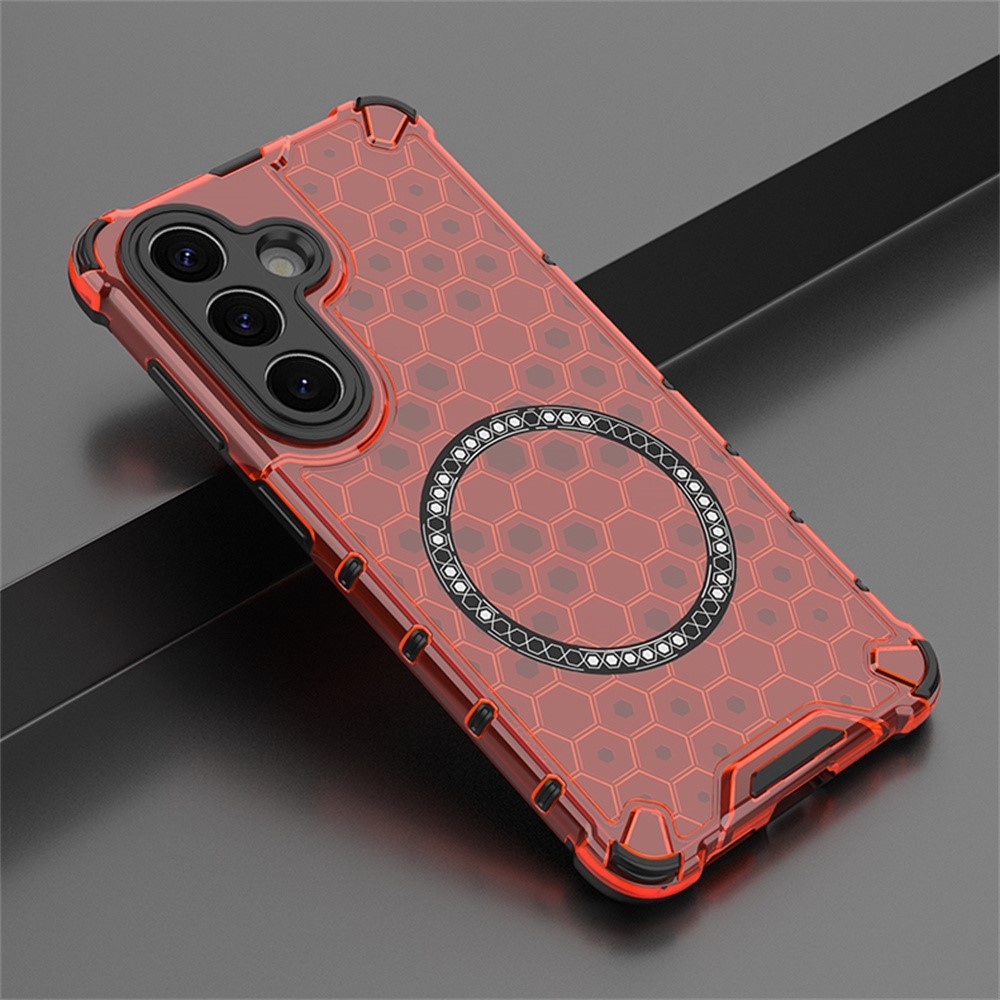 Mézédes, tartós védőburkolat MagSafe-val Samsung Galaxy S26/S26 Pro készülékre - piros színben