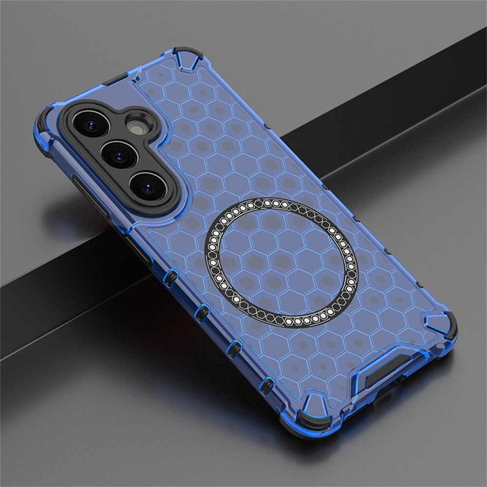 Mézédes, tartós védőburkolat MagSafe-val Samsung Galaxy S26/S26 Pro készülékre - kék