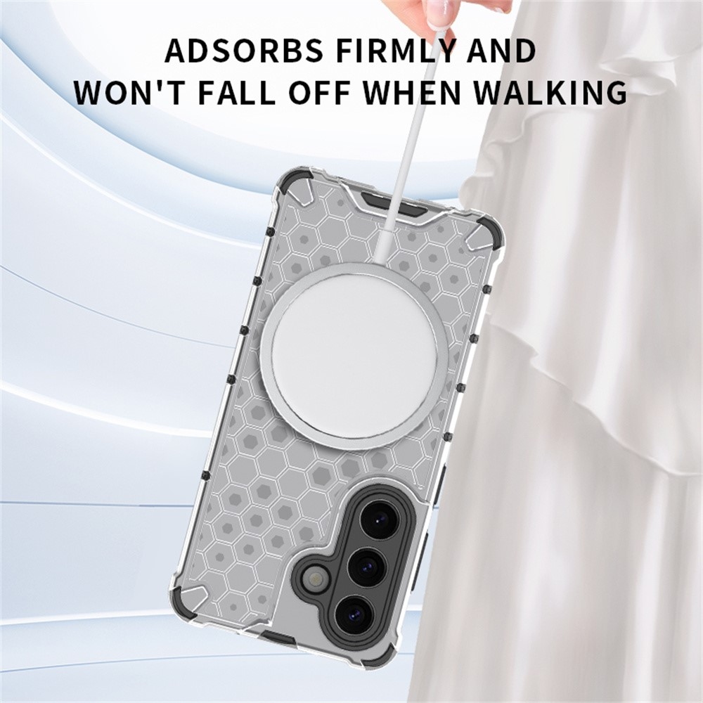 Mézédes tartós védőburkolat MagSafe-val Samsung Galaxy S26/S26 Pro készülékre - átlátszó