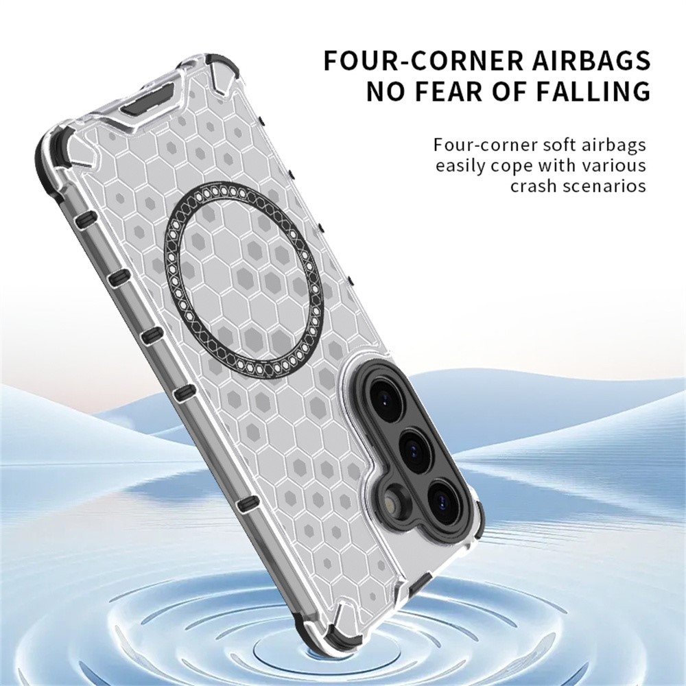 Mézédes tartós védőburkolat MagSafe-val Samsung Galaxy S26/S26 Pro készülékre - átlátszó