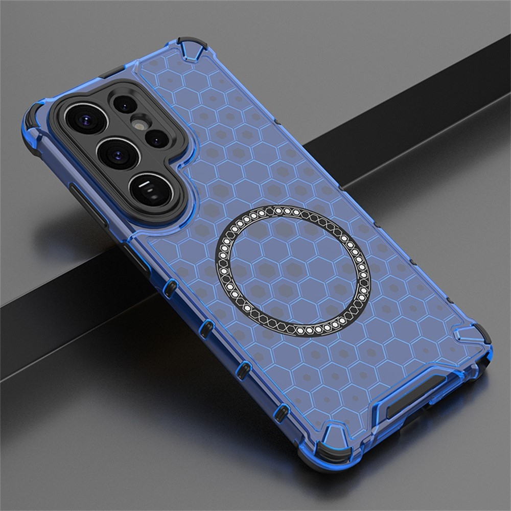 Mézédes, tartós védőburkolat MagSafe-val a Samsung Galaxy S26 Ultra készülékre - kék