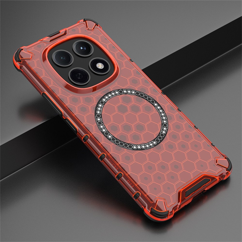 Mézédes, tartós védőburkolat MagSafe-vel a Xiaomi Poco M8 5G/Note 15 5G készülékre - piros színű