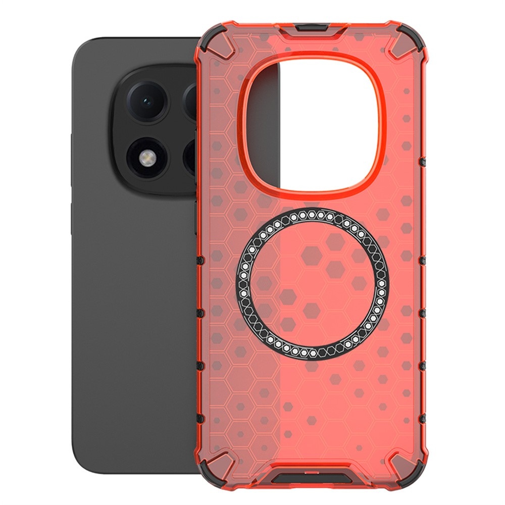 Méz tartós burkolat MagSafe-rel a Xiaomi Redmi Note 15 Pro 5G-re - piros színben