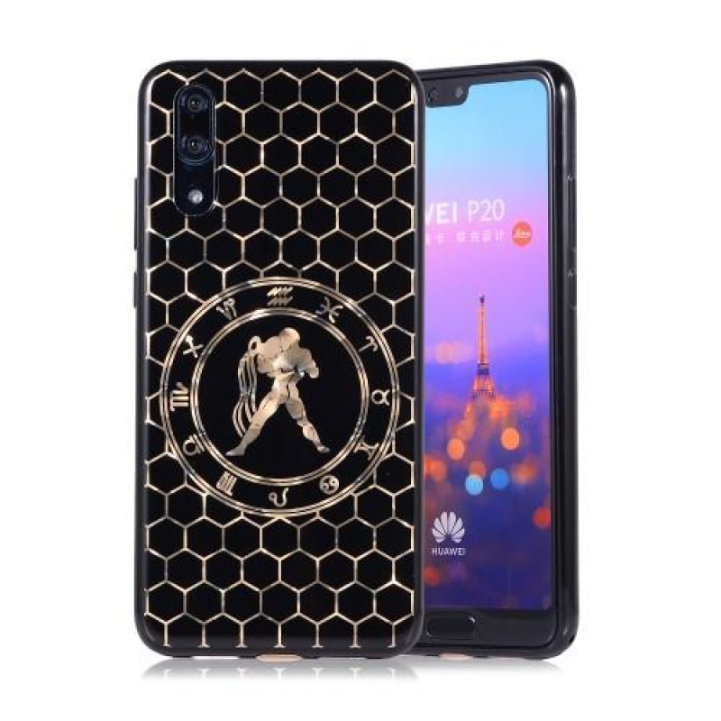 Horoszkóp szilikon borítás a Huawei P20 készülékhez - Vízöntő