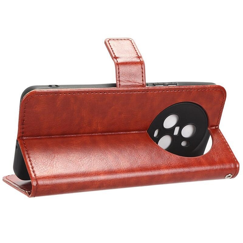 Lovas könyvtáska Honor Magic 5 Pro 5G-hez - barna