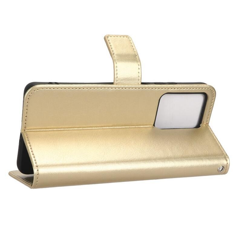 Lókönyv tok a Xiaomi Redmi Note 12 Pro 5G/Poco X5 Pro 5G számára - arany színben