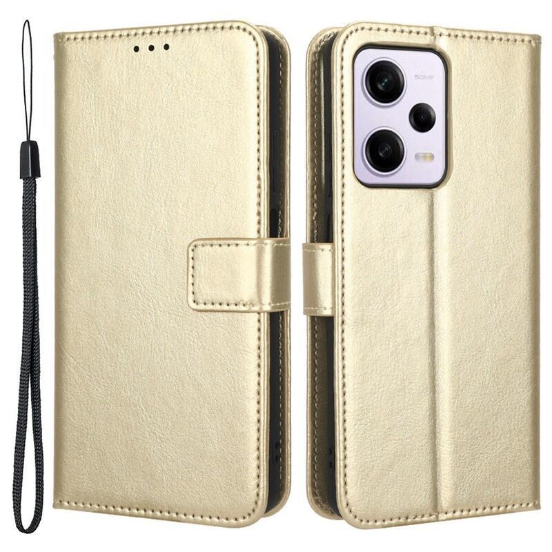 Lókönyv tok a Xiaomi Redmi Note 12 Pro 5G/Poco X5 Pro 5G számára - arany színben