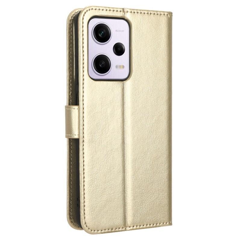 Lókönyv tok a Xiaomi Redmi Note 12 Pro 5G/Poco X5 Pro 5G számára - arany színben