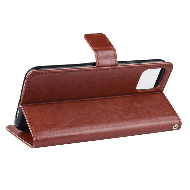 Ló PU bőr pénztárca tok iPhone 12 Pro Max 6,7