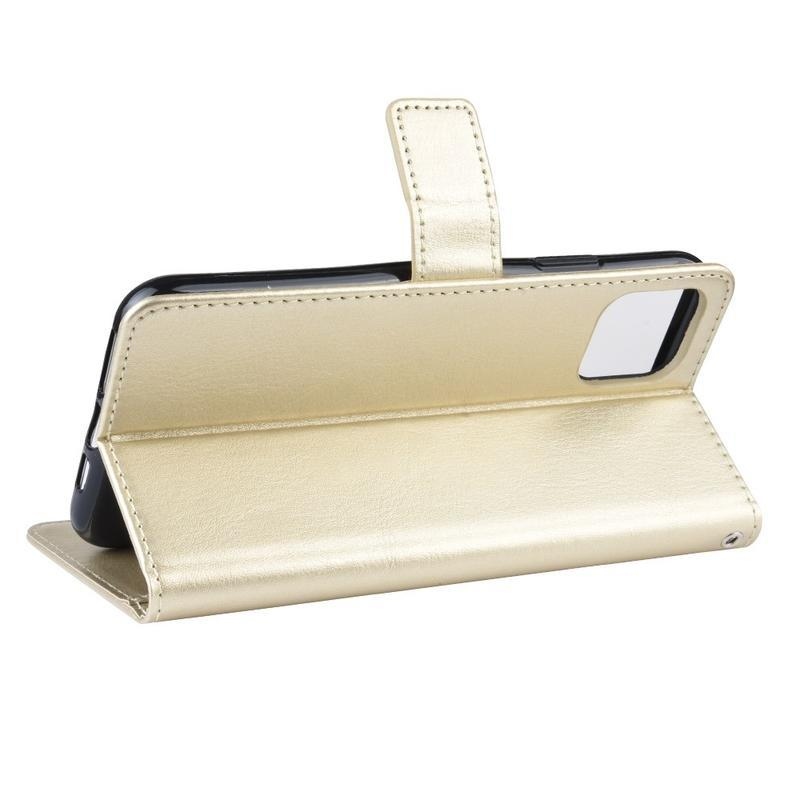 Ló PU bőr pénztárca tok iPhone 12 Pro Max 6,7