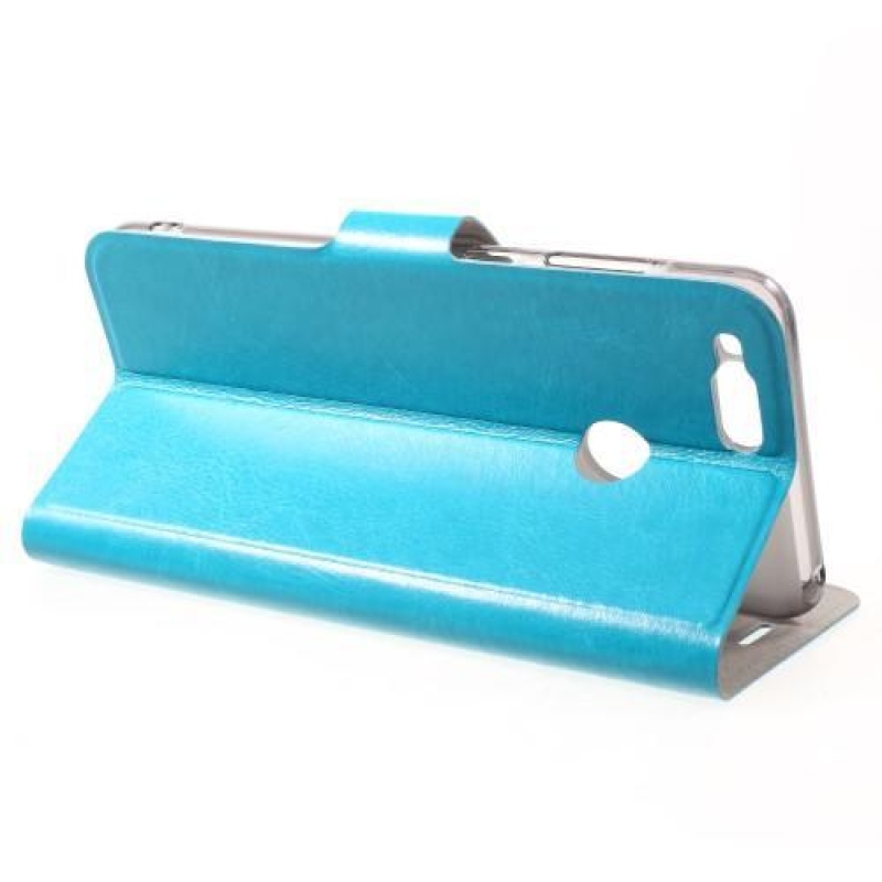 Ló PU bőr tok a Honor 7X-hez - kék