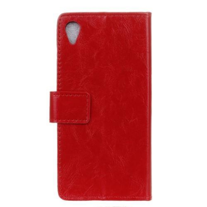Ló PU bőr tok Sony Xperia X-hez - piros