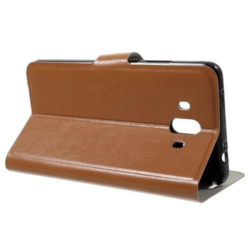 Ló PU bőr tok a Huawei Mate 10 készülékhez - barna