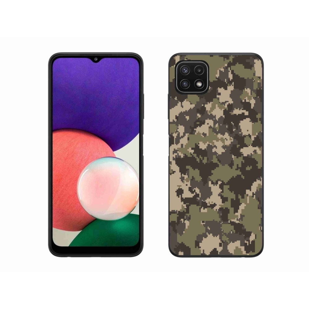 Gél védőhuzat mmCase Samsung Galaxy A22 5G - terepszínű mintázat 12