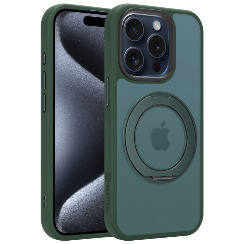 Tactical MagForce Hyperstand tok az Apple iPhone 15 Pro-hoz, Forest Green színben