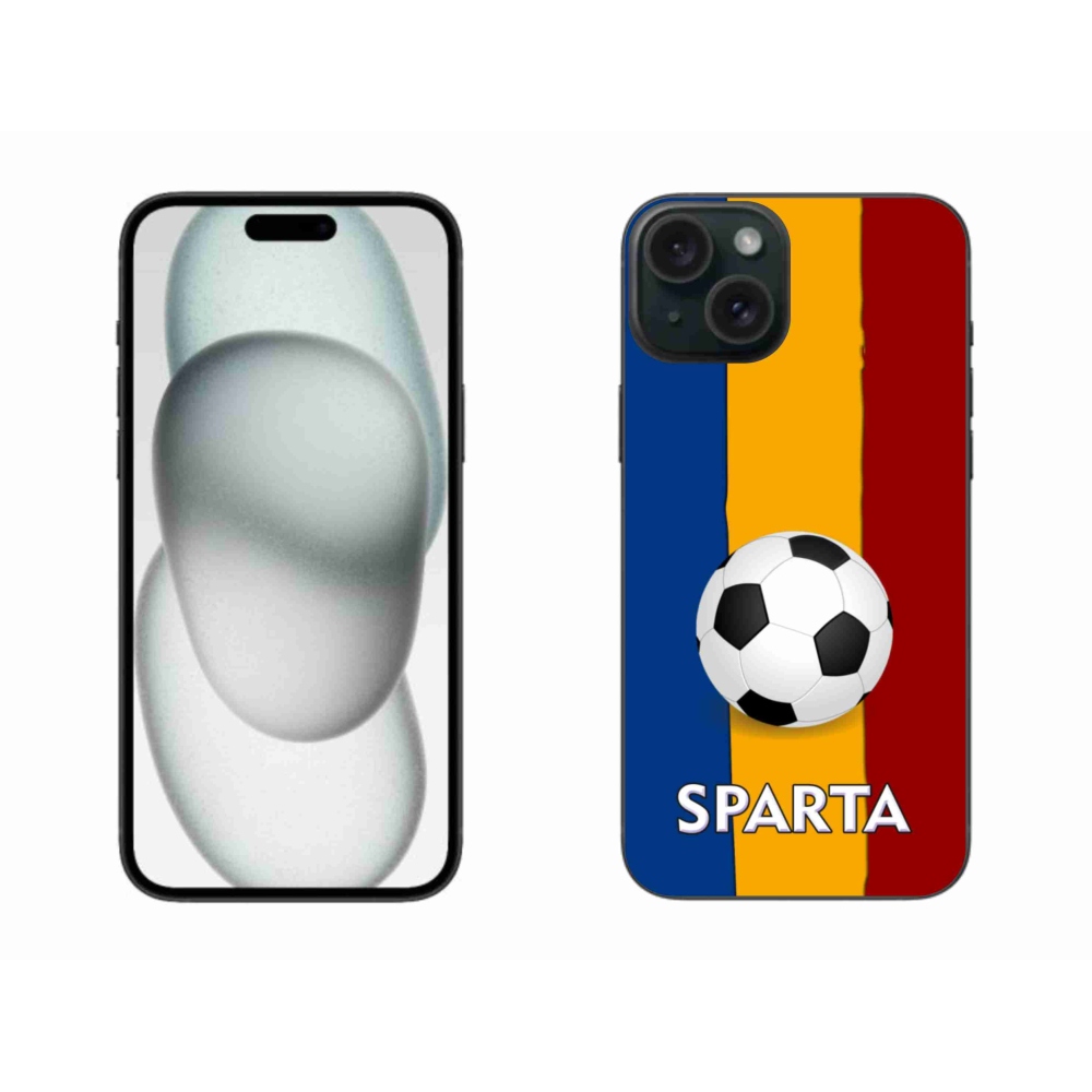 Gél védőburkolat mmCase iPhone 15 Plus készülékhez - futball 1