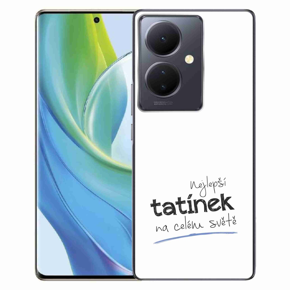 Gélburkolat mmCase a Vivo V29 Lite 5G-n - legjobb apuci 4 fehér háttérrel