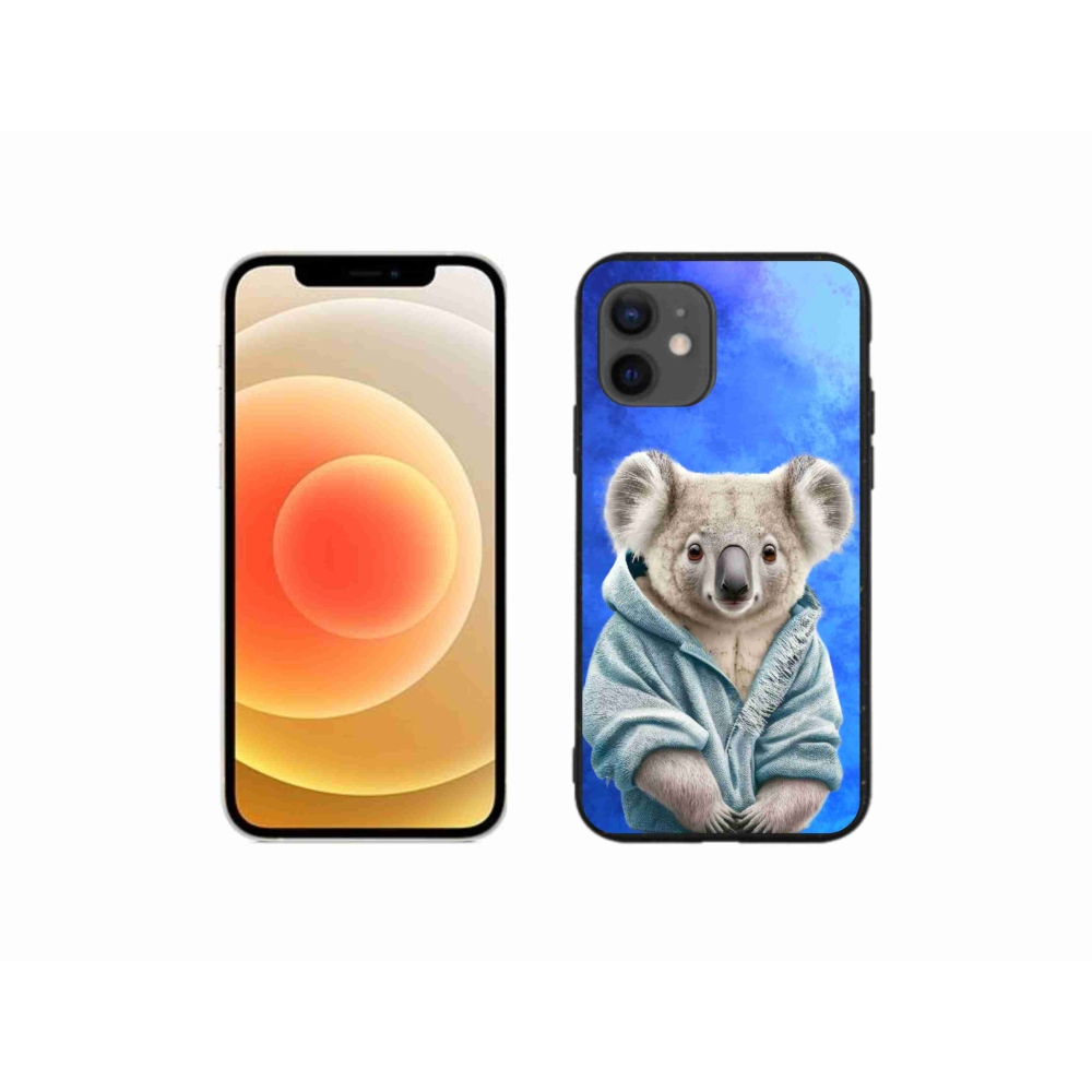 Zselés borítás mmCase iPhone 12 mini készülékhez - koala pulóverben