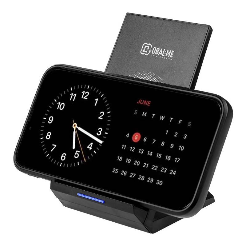 CSOMAG:ME StandCharger vezeték nélküli töltő asztali állvány 15W Fekete