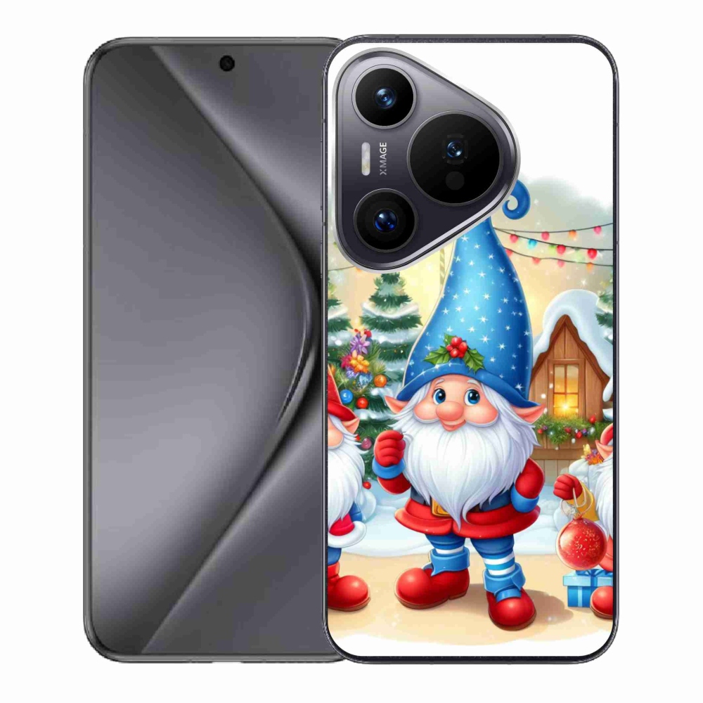 Gél borító mmCase a Huawei Pura 70 készülékhez - Karácsonyi manók
