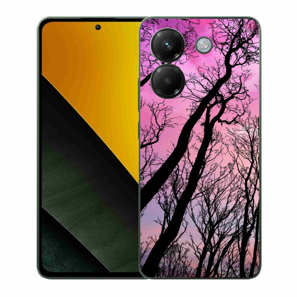 Gél borítás mmCase a Xiaomi Poco M7 Pro 5G számára - kidőlt fák