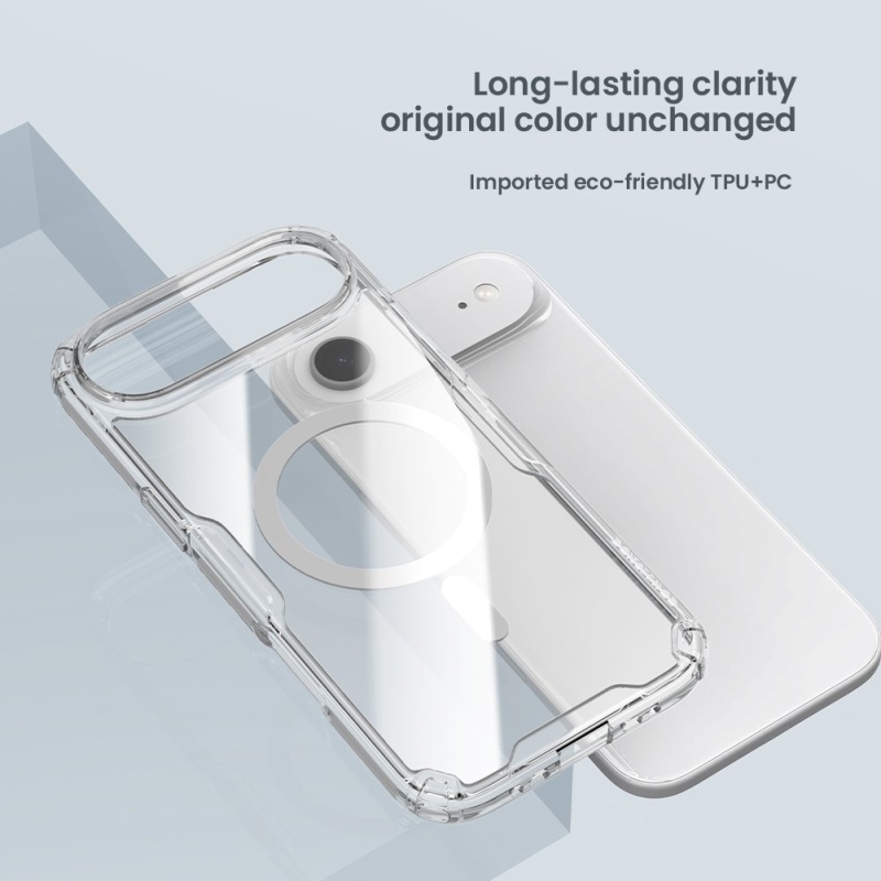 Nillkin Nature TPU PRO mágneses borító Apple iPhone Airhez Átlátszó fekete