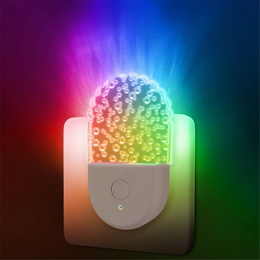 Gyerek LED éjszakai fény érzékelős konnektorba - buborékok