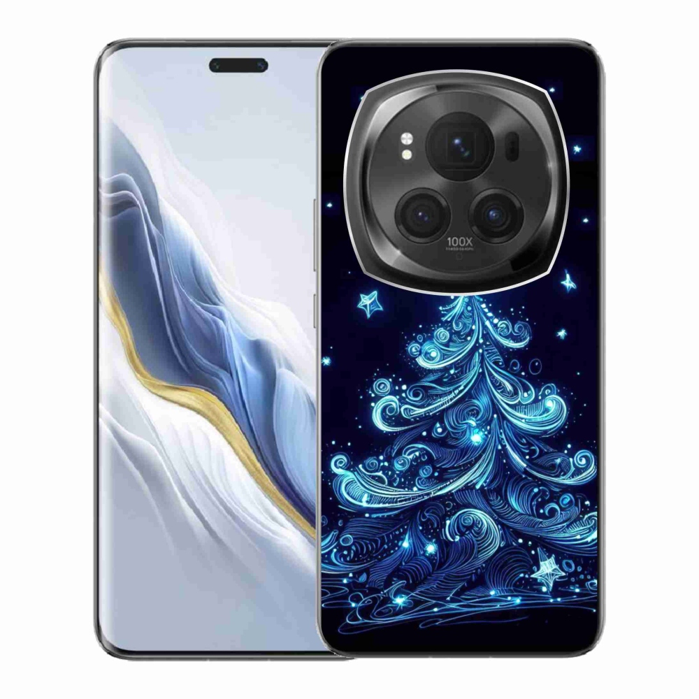 Gél borítás mmCase a Honor Magic 6 Pro 5G számára - neon karácsonyfa 4