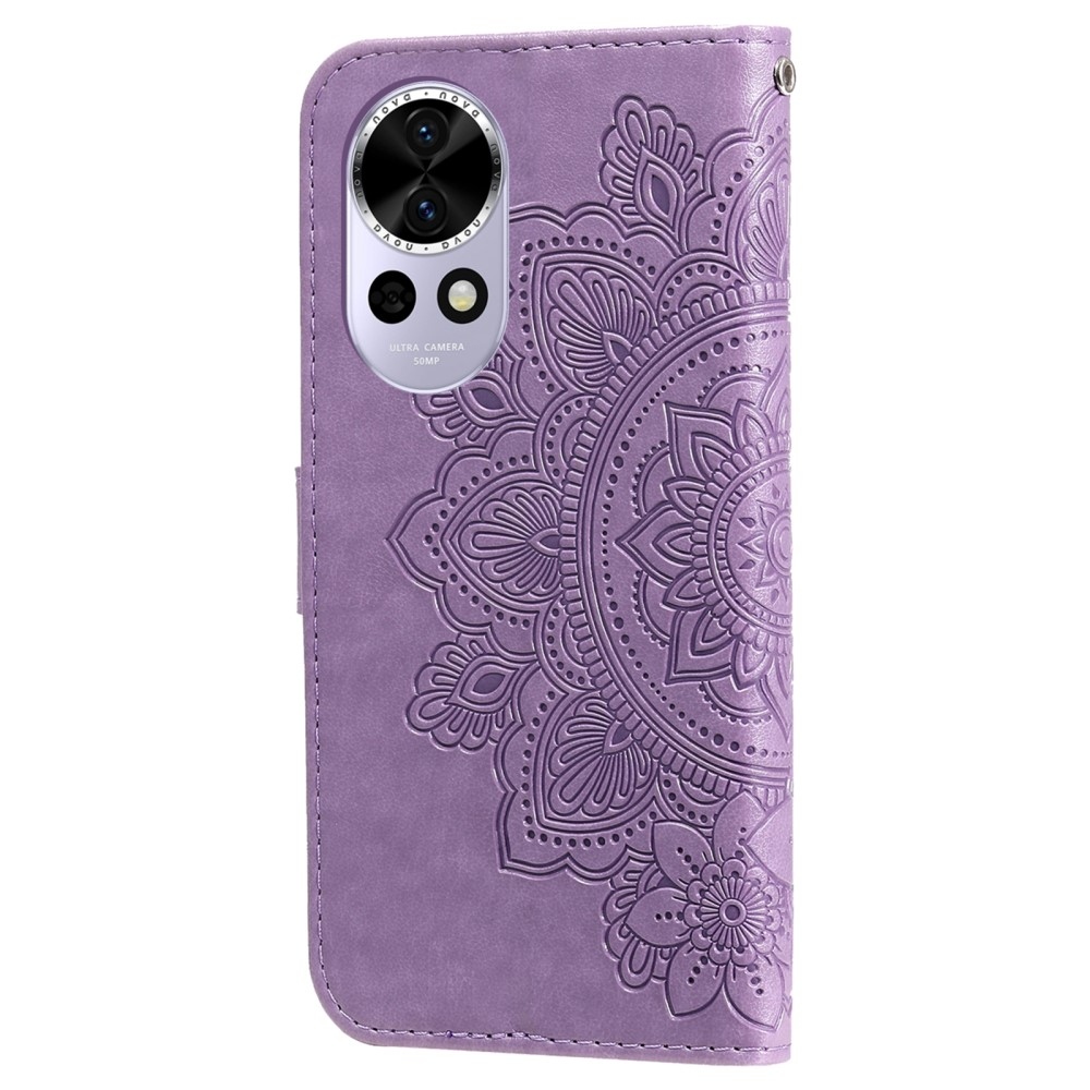 Mandala könyvtáska Huawei Nova 13 5G - lila