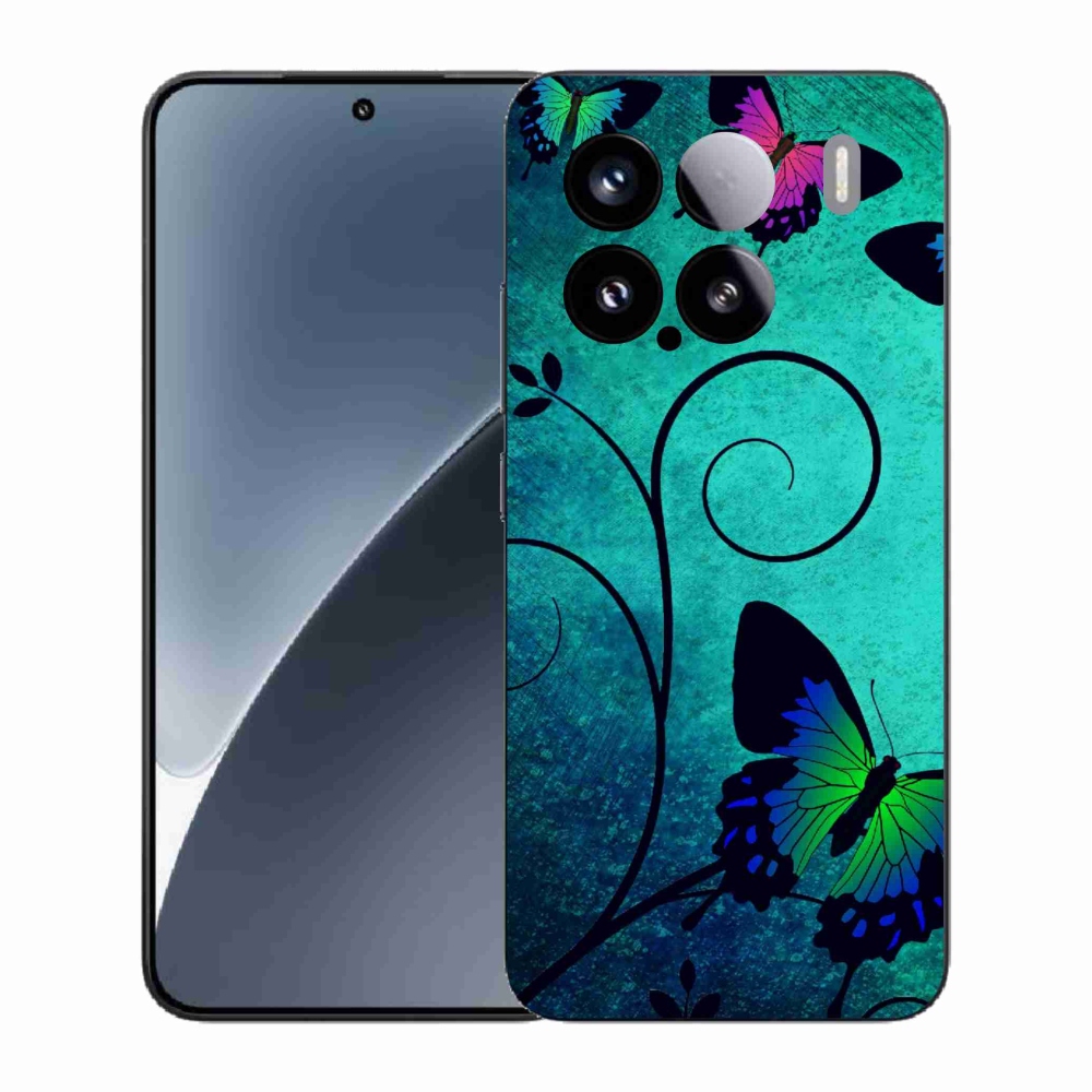 Gél borító mmCase a Xiaomi 15 - színes pillangókhoz