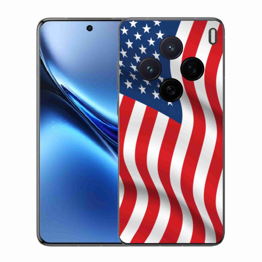 Zselés borítás mmCase a Vivo X200 5G készülékhez - amerikai zászló