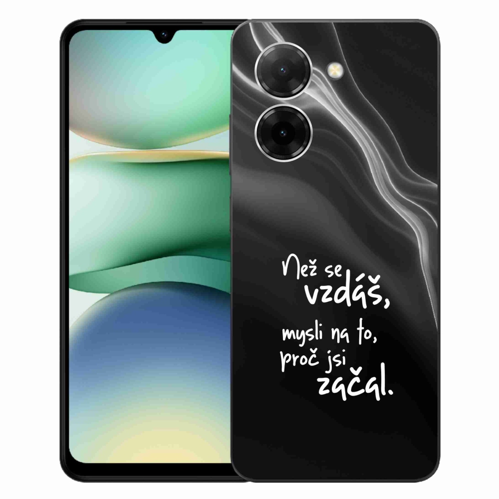 Gél borítás mmCase a Xiaomi Redmi A5 (173.45x79.35x8.45mm) - idézet 2 fekete háttérrel