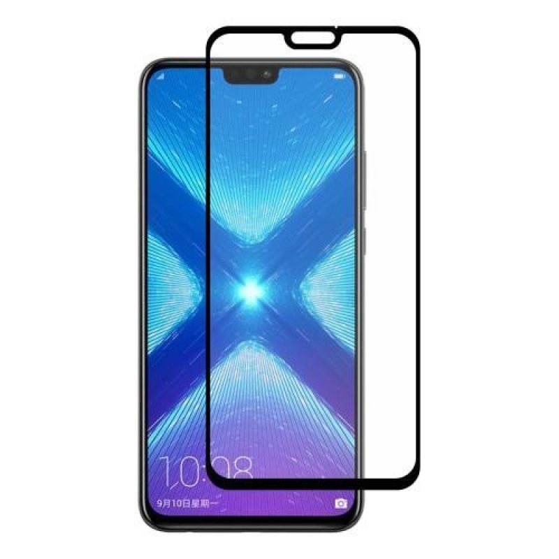 HTF teljes képernyős edzett üveg fekete szegéllyel a Honor 8X-en