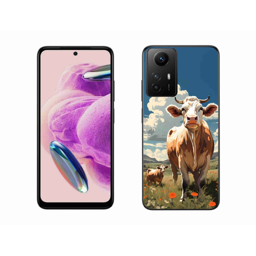 Gél borítás mmCase a Xiaomi Redmi Note 12S-hez - tehenek a réten