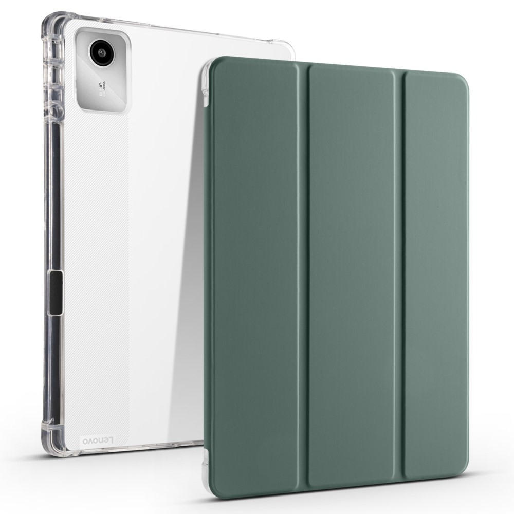 Ügyes záródó tok Lenovo Tab M11/Tab K11 - sötétzöld