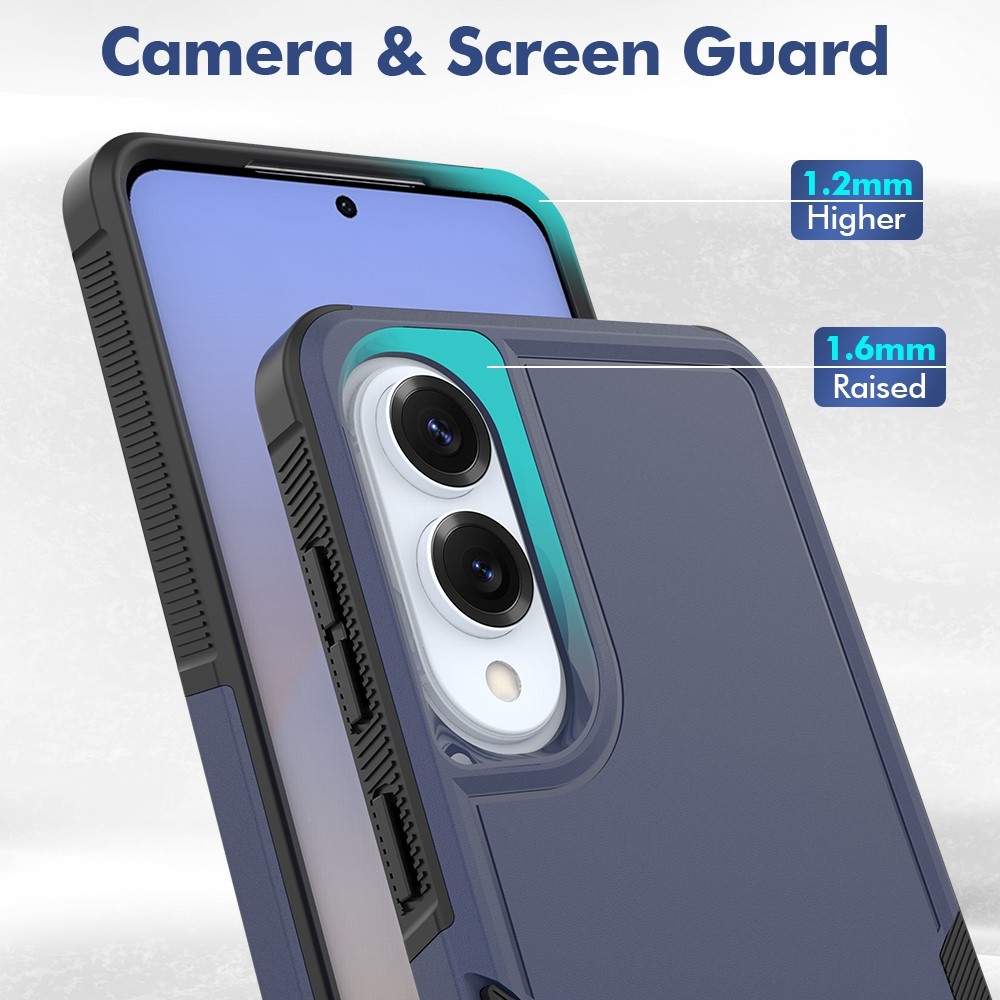 Ütésálló, tartós borítás Samsung Galaxy S25 Edge készülékhez - sötétkék