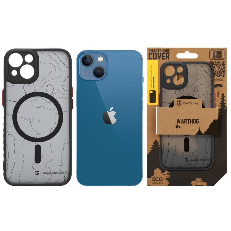Tactical MagForce Warthog tok az Apple iPhone 13-hoz, Asphalt színben