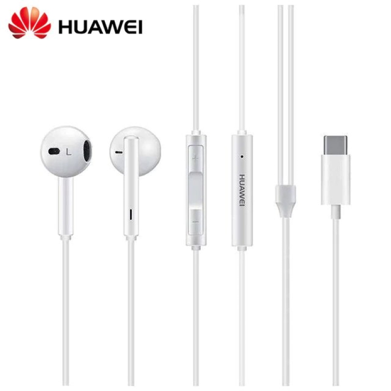 Huawei CM33 USB-C sztereó fejhallgató fehér (ömlesztve)