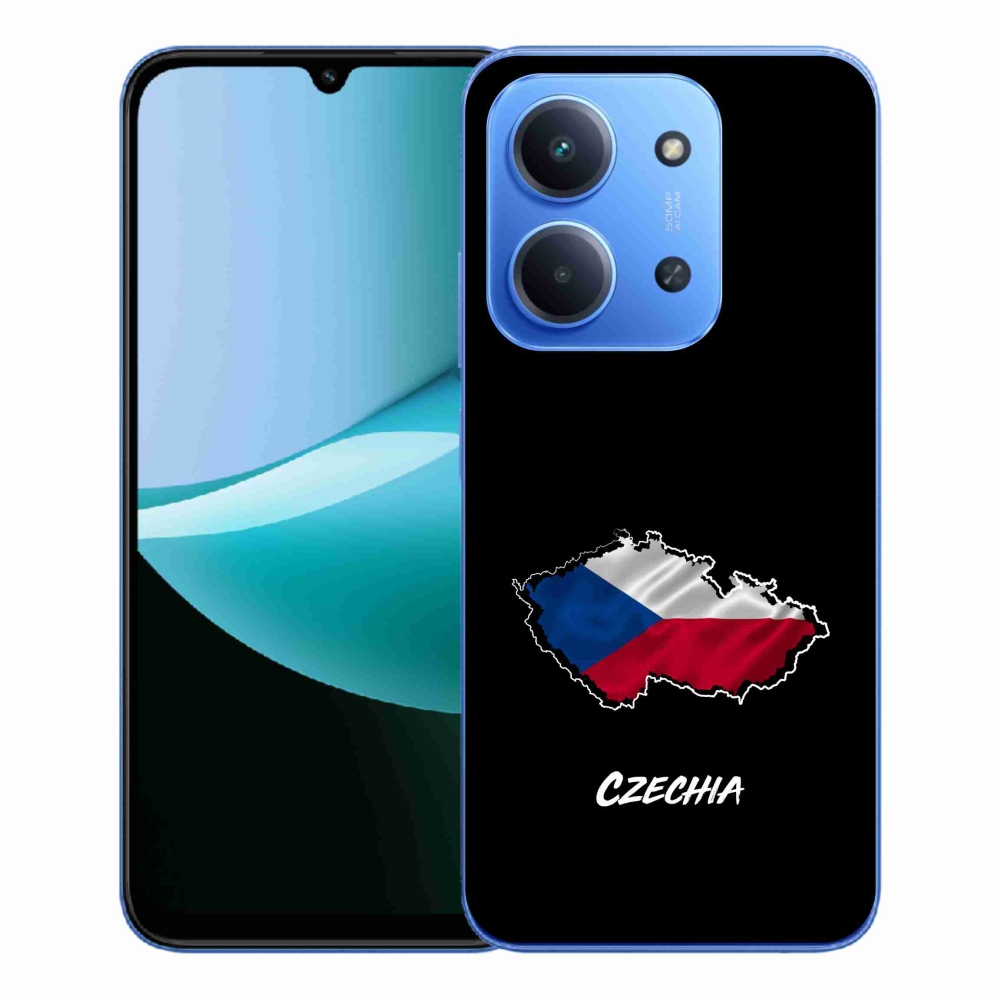 Gél borítás mmCase a Xiaomi Redmi 15C 4G/5G (173mm) - Csehország fekete háttérrel