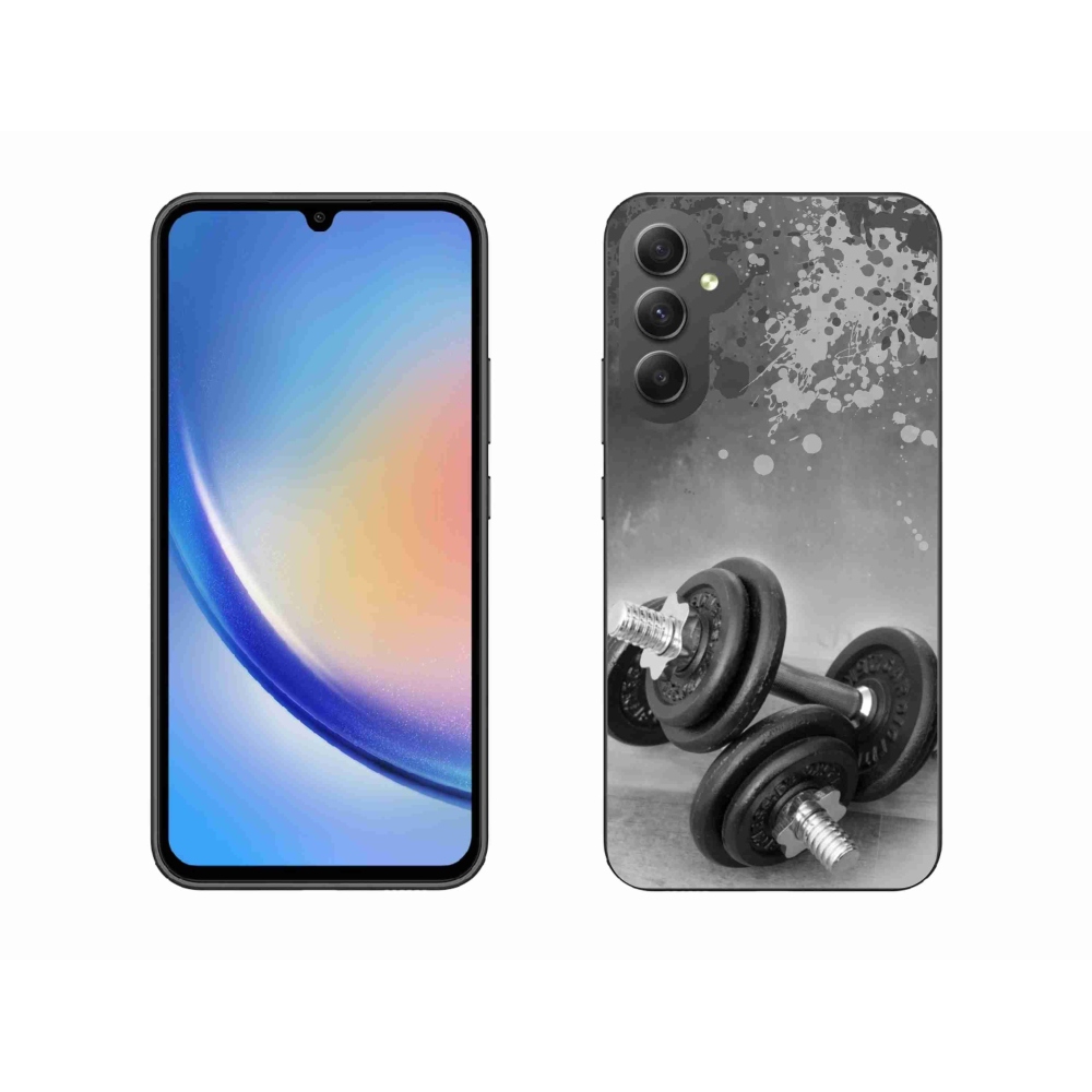 Zselés borítás mmCase Samsung Galaxy A34 5G készülékhez - súlyzók 1