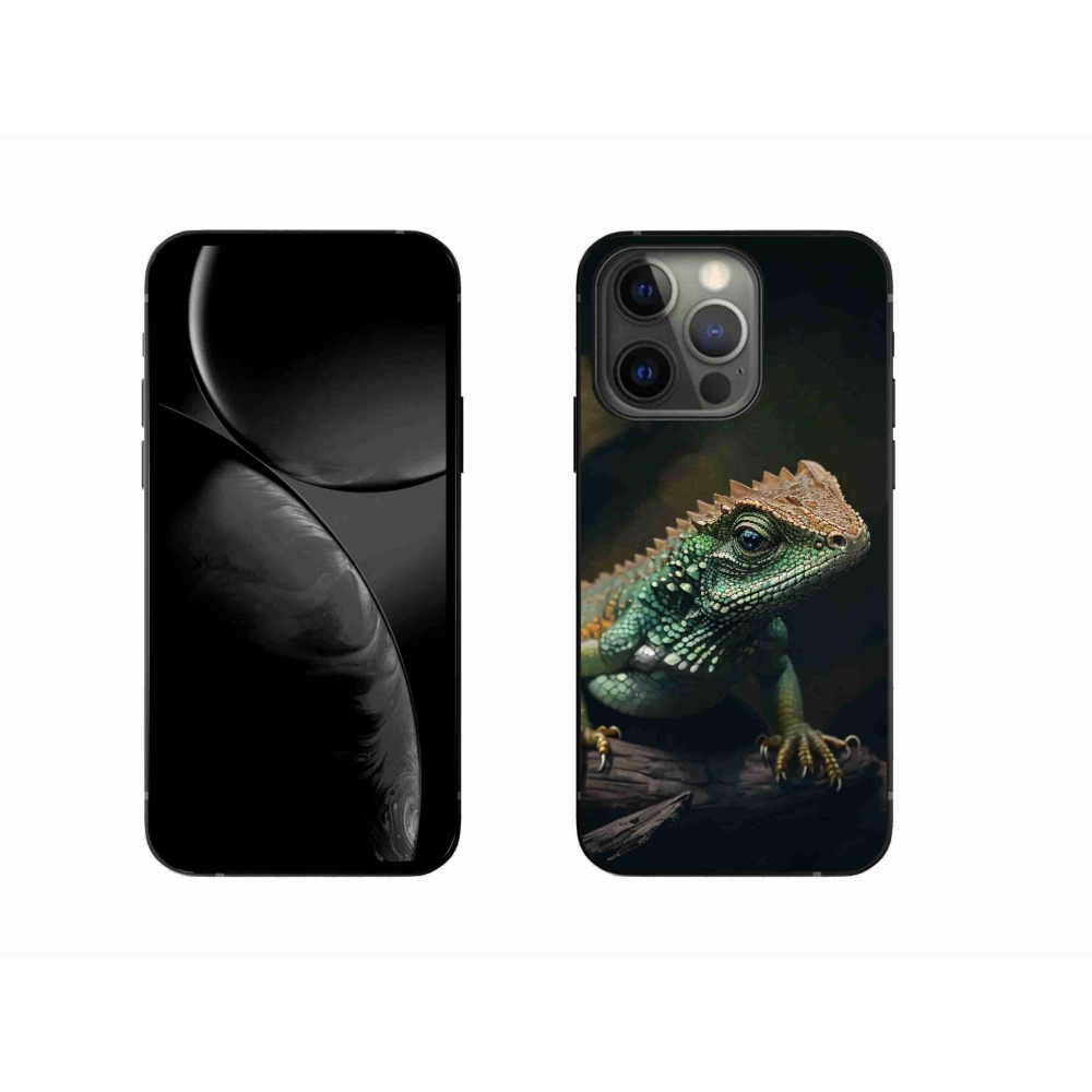 Zselés borítás mmCase iPhone 13 Pro készülékhez - gyík