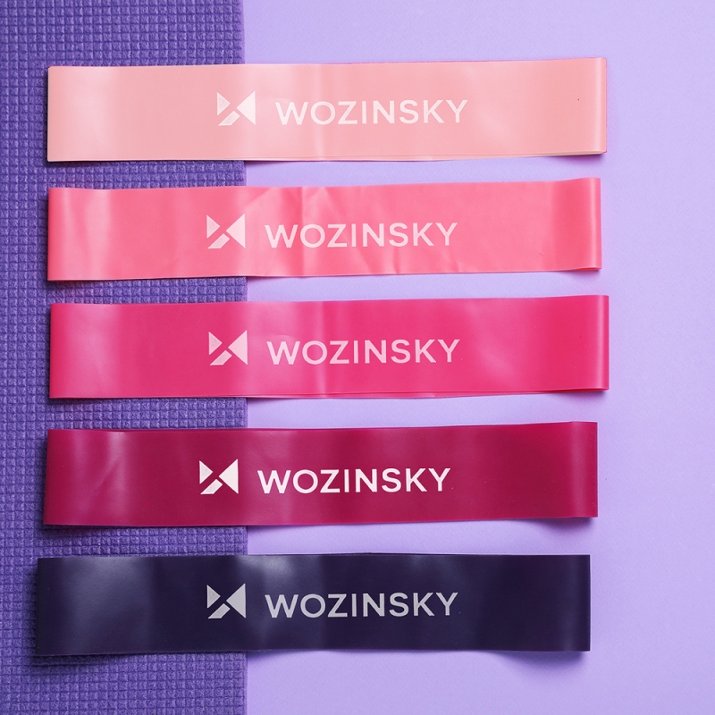 Wozinsky WGO-5A ellenállásos gumiszalag-készlet (Mini Bands), 5 db, TPE, latexmentes