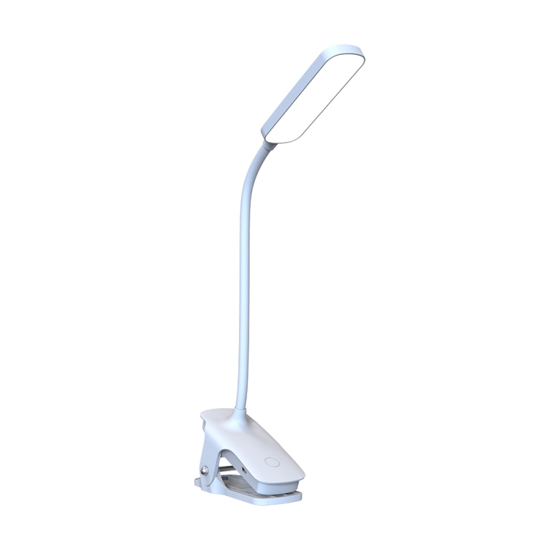 Wozinsky VT-02 Mini LED olvasólámpa kapcsokkal és USB-C kábellel, 80 cm – fehér