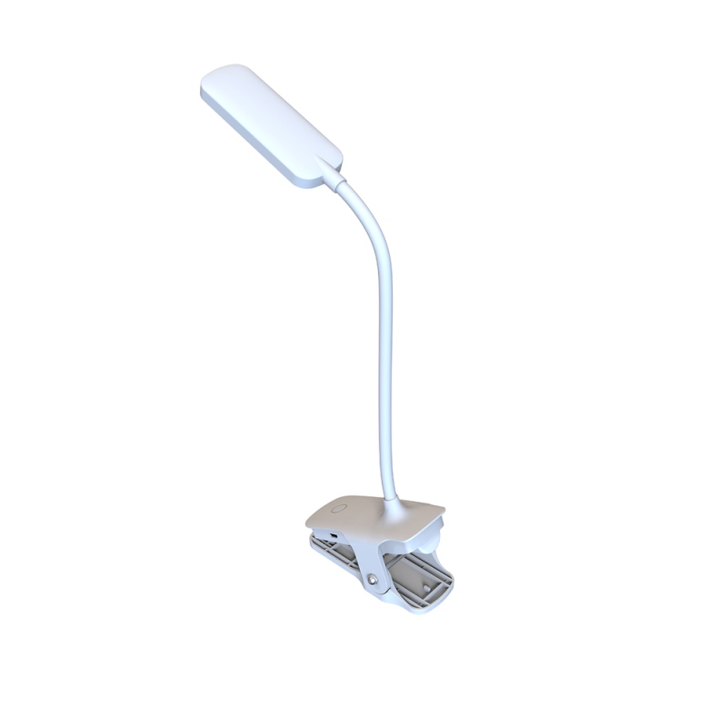 Wozinsky VT-02 Mini LED olvasólámpa kapcsokkal és USB-C kábellel, 80 cm – fehér